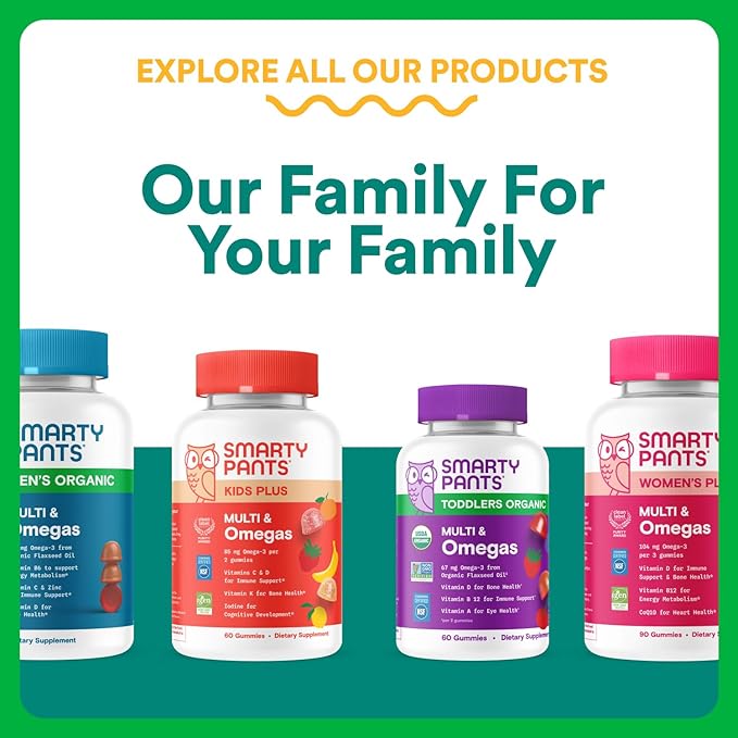 SmartyPants Organic Prenatal Vitamins for Women Multivitamin Gummies: Biotin Methylfolate Omega 3 (ALA) Vitamin D3 C Vitamin B12 B6 A K2 &amp Zinc Choline Vegetarian 120 Count (30 Day Sup