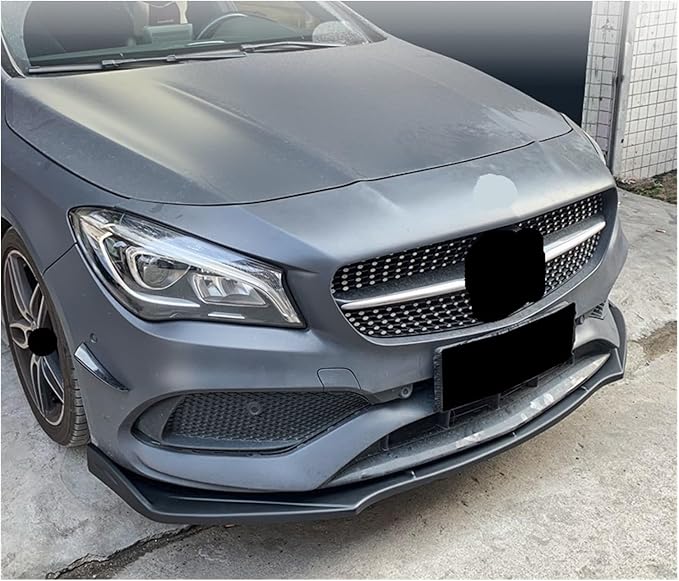 3Pcs Car Accessories Bumper Lip Side Sport Splitter Spoiler Body Kit Compatible For Benz CLA Class CLA200 CLA250 2013 15 19 2022(Carbon Fiber Look)