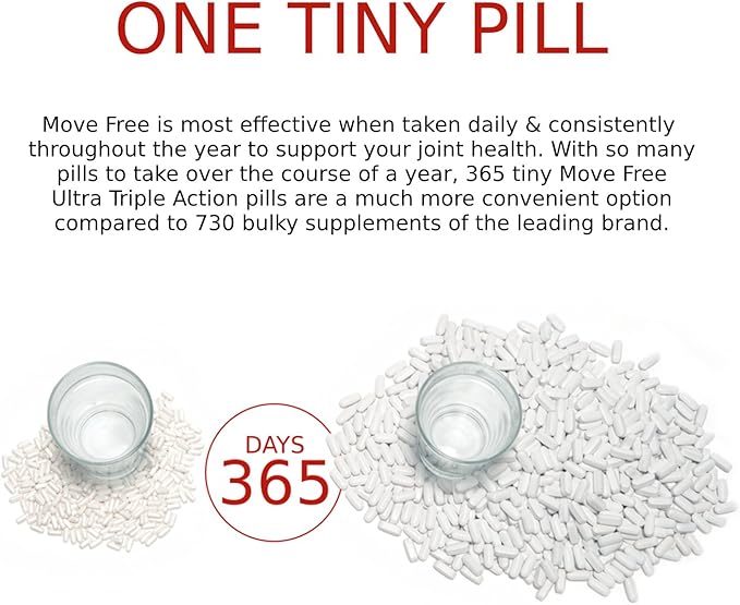 Move Free Type II Collagen Boron &amp HA Ultra Triple Action Tablets Move Free (75 Count in A Bottle) 1 ea (Pack of 3)