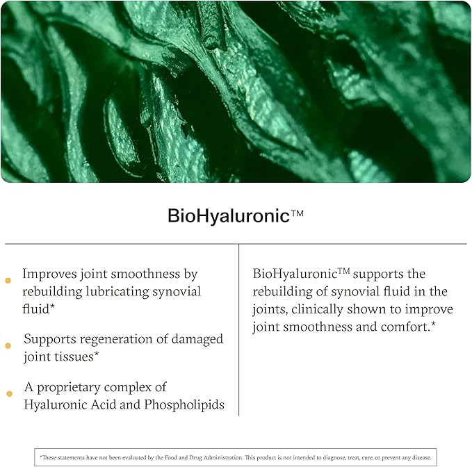 Synchro - Rejuve Joint Support Supplement Non-GMO Cartilage and Joint Support Joint Supplement with Hyaluronic Acid and Anthocyanins 60 Joint Health Supplement Capsules