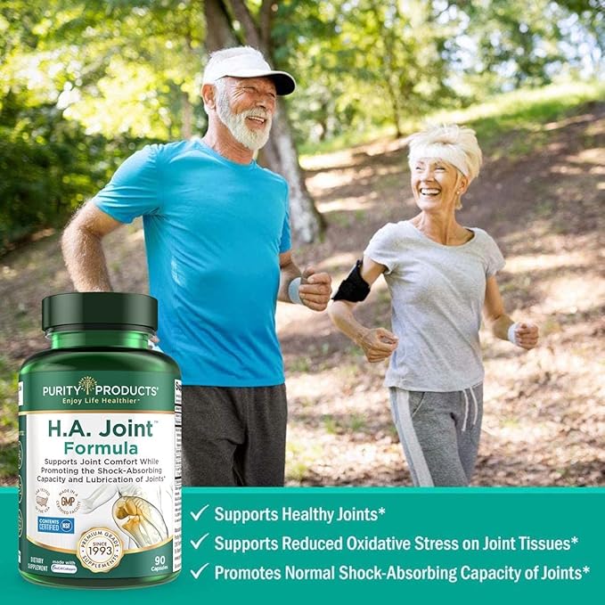 Purity Products Flexuron Joint Formula + H.A. Joint Flexuron (Krill Oil Low Molecular Weight Hyaluronic Acid Astaxanthin) - HA Joint (BioCell Collagen Boswellia Serrata Quercetin H.A. + More)