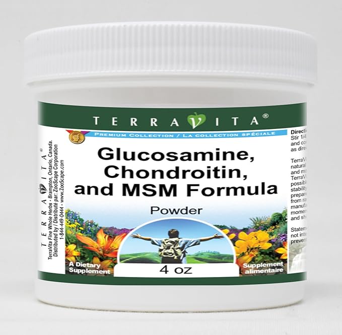 Glucosamine Chondroitin and MSM Formula Powder (4 oz ZIN: 512095) - 3 Pack