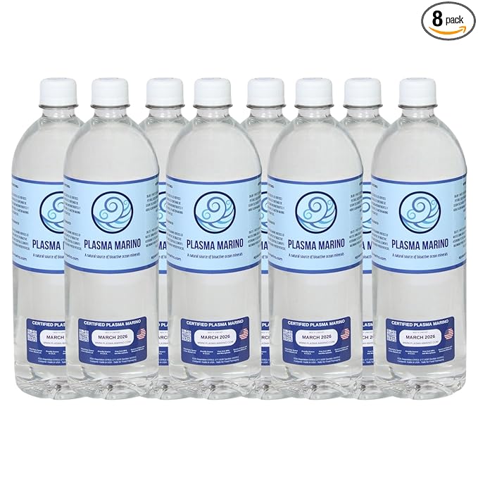 Plasma Marino - HYPERTONIC SEA WATER 1L / 1000ml - Pack of 8