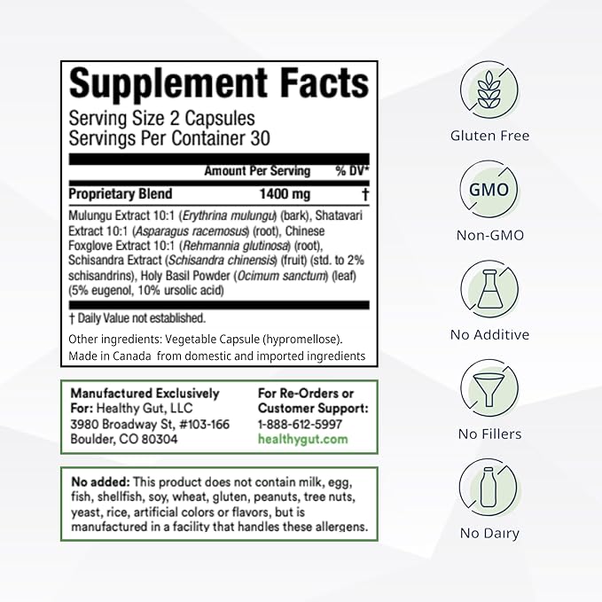 Healthy Gut HistaHarmony 60 Tablets and BeSerene Daily 60 Capsules