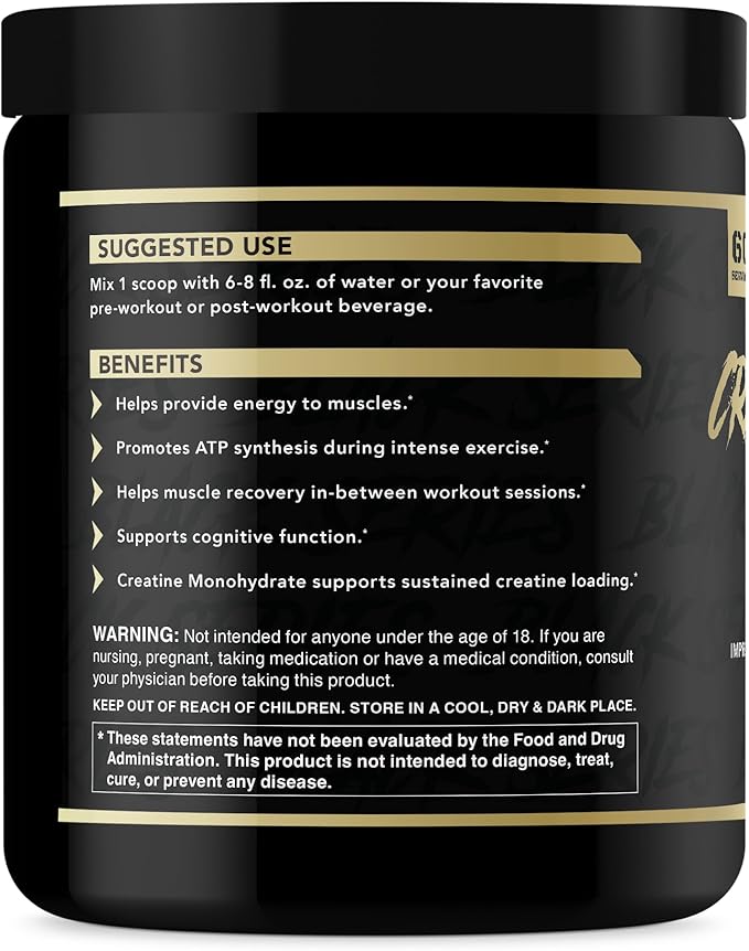 Anabolic Warfare Creatine Monohydrate Post Workout Recovery Increase Performance Sustain Loading Premium Creatine* (Fruit Explosion - 60 Servings)