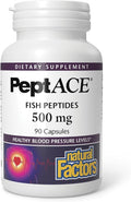 Natural Factors PEPTACE® FISH PEPTIDES 500 mg 90 Capsules