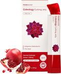 FOODOLOGY Coleology Cutting Stick Jelly (Pomegranate) – Dietary Fiber Supplement for Healthy Weight Management Chia Seeds &amp Garcinia Cambogia Korean Beauty with Collagen – 10 Sticks