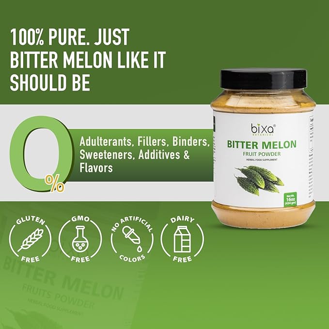 bixa BOTANICAL | Bitter Melon Powder | 1 Pound (16 Oz/ 454 GRM)