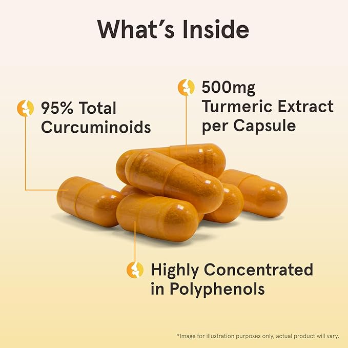 Jarrow Formulas Curcumin 95 500mg and B-Right Optimized B-Complex Capsules Bundle 120 + 100 Count