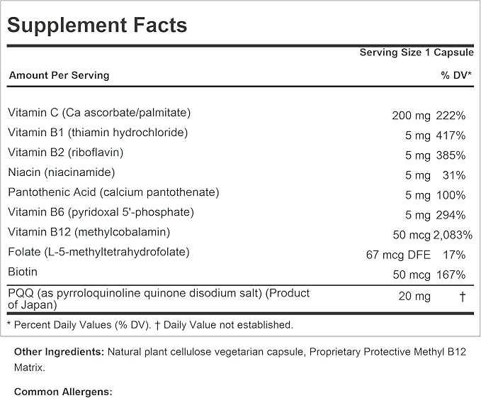 ANDREW LESSMAN PQQ 20mg - 60 Capsules - 20mg Pyrroloquinoline Quinone Natural Protective Compound Supports Vital Organs Heart Brain Liver Immune System. Mitochondrial Biogenesis No Additives