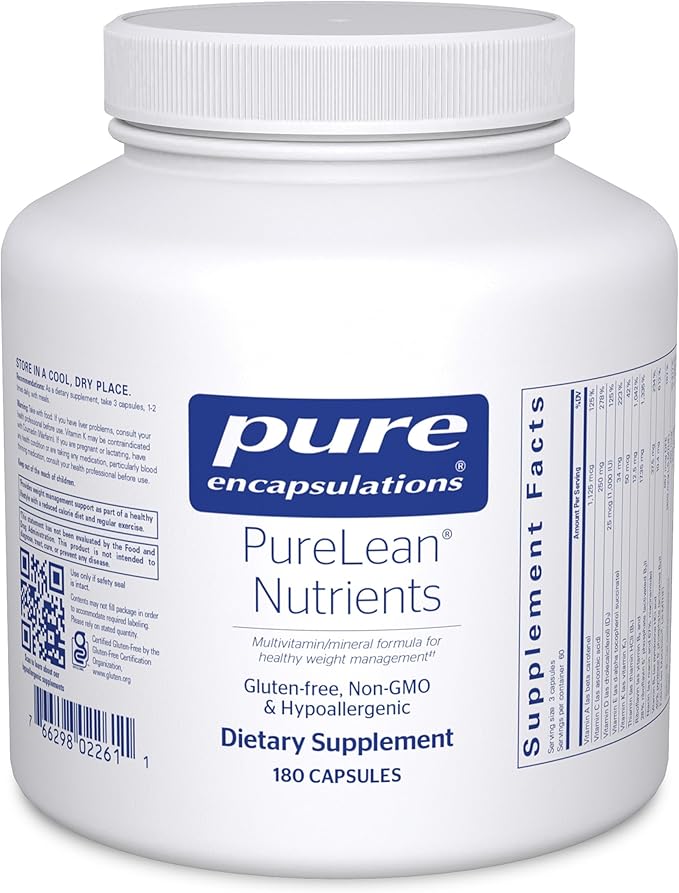 Pure Encapsulations PureLean Nutrients | Multivitamin/Mineral Supplement to Support Healthy Weight Management** | 180 Capsules*