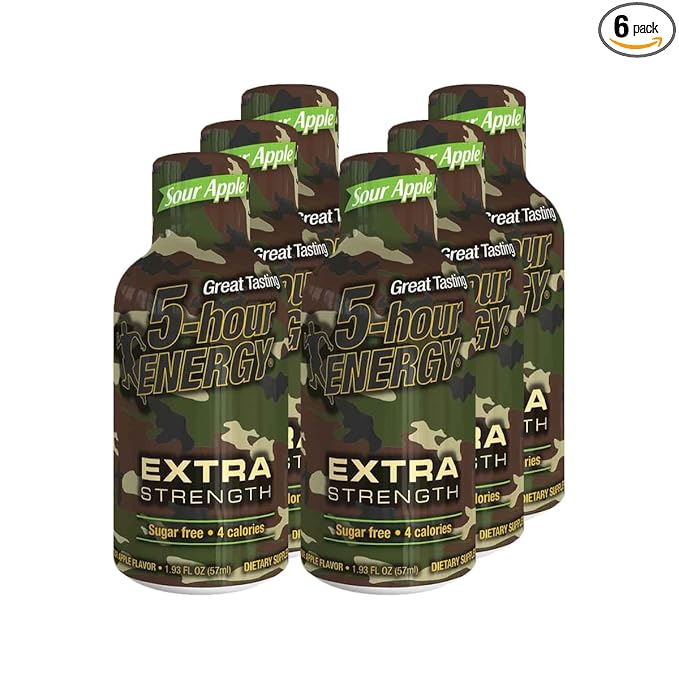 5 Hour Energy Extra Strength Sour Apple 6 Count