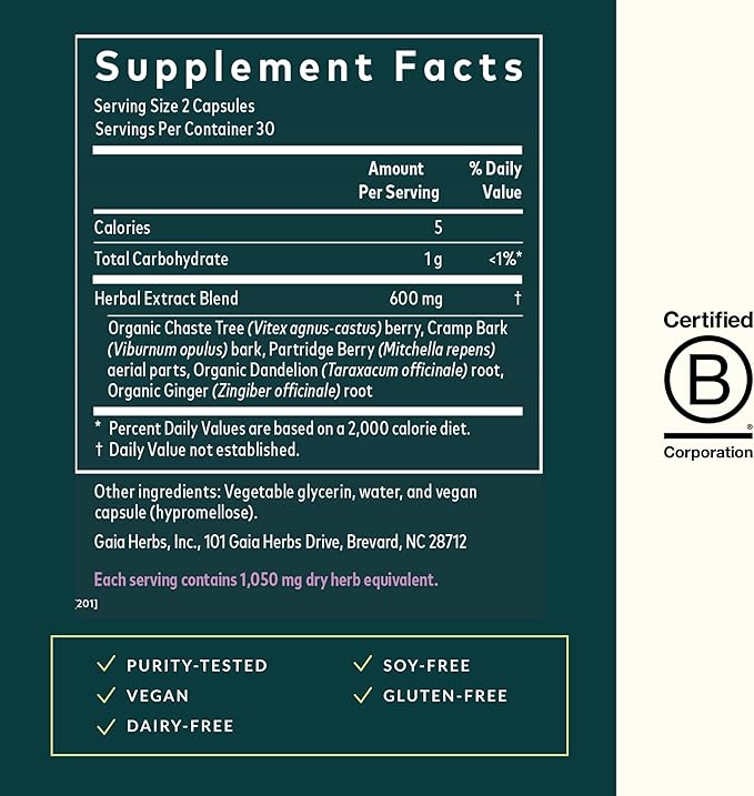Gaia Herbs Fertility Support - Supplement with Hormone Balance Support for Women with Traditionally Used Chaste Tree* - 60 Vegan Liquid Phyto-Caps (30 Servings)
