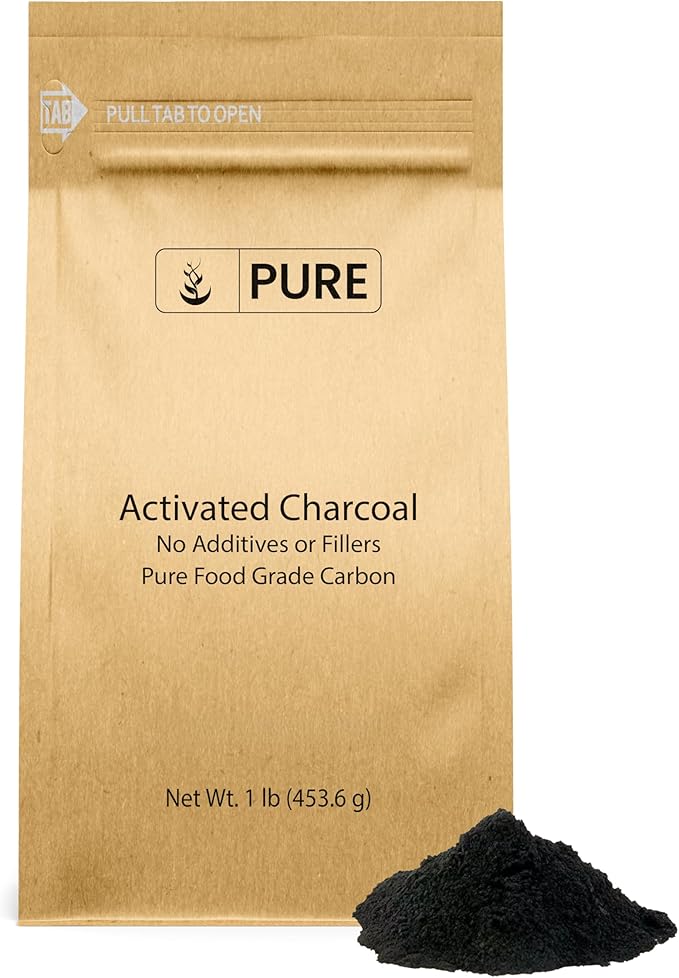 Pure Original Ingredients Activated Charcoal (1lb) Activated Carbon Vegan Non-GMO