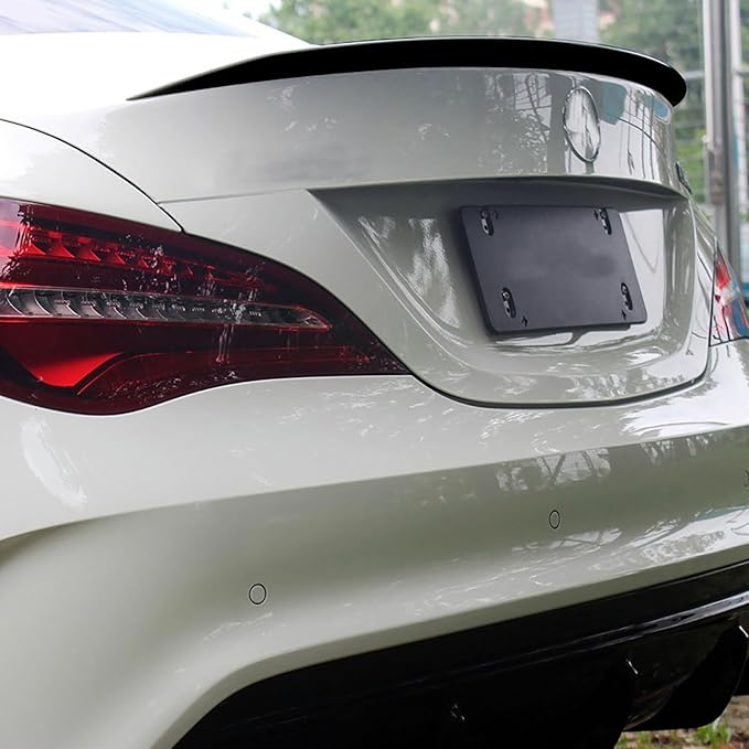 Compatible with Benz CLA-Class C117 CLA200 260 CLA45 AMG 2013-2019 Trunk Top Spoiler Lip Tail Wing Car Styling Body Kit Accessories BlackGlossy Black