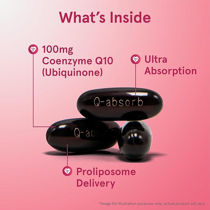 Jarrow Formulas Q-absorb Co-Q10 100 mg - 60 Softgels - Dietary Supplement - Antioxidant Support for Mitochondrial Energy Production &amp Cardiovascular Health - Up to 60 Servings