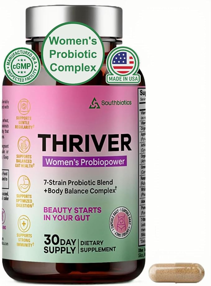Probiotics for Women Gut Health &amp Digestive Balance | Daily 20 Billion CFU + Vitamin D &amp B12 | Occasional Bloating Relief | 1 Daily Capsule | Vegan Non-GMO | Made in USA