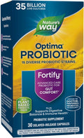 Nature’s Way Fortify Optima Daily Probiotic 35 Billion 15 Strains Prebiotic 30 Capsules