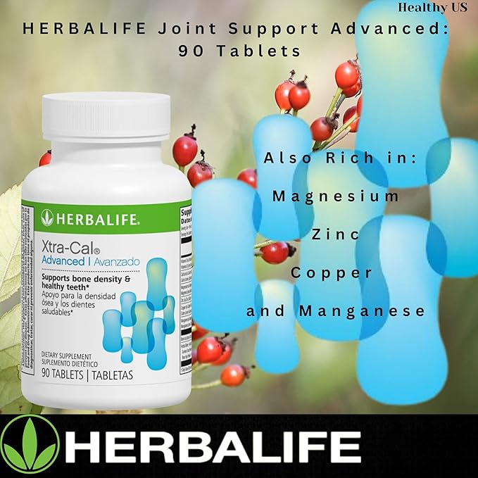 Herbalife Xtra-Cal Advanced: Tablets with Vitamin D and Minerals Rich in Calcium (90 Tablets)
