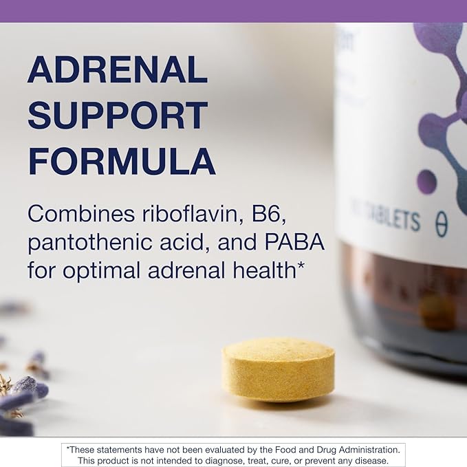 Metagenics Adrenogen - Adrenal Health with Raw Adrenal Concentrate B Vitamins &amp PABA Supplement - Supports Hormone Balance Energy &amp Nervous System Function* - Non-GMO Gluten-Free - 90 Table