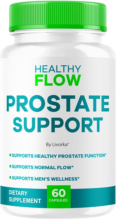 Healthy Flow Prostate Support - Official Healthy Flow Capsules Support Pills Supplement - Maximum Strength Premium HealthyFlow Advanced Formula Health &amp Wellness 60 Capsules for 1 Month