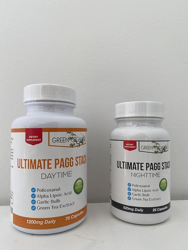 Ultimate PAGG Stack™ 4 Hour Body by Tim Ferriss - Policosanol Alpha Lipoic Acid Green Tea Flavonols Garlic Extract