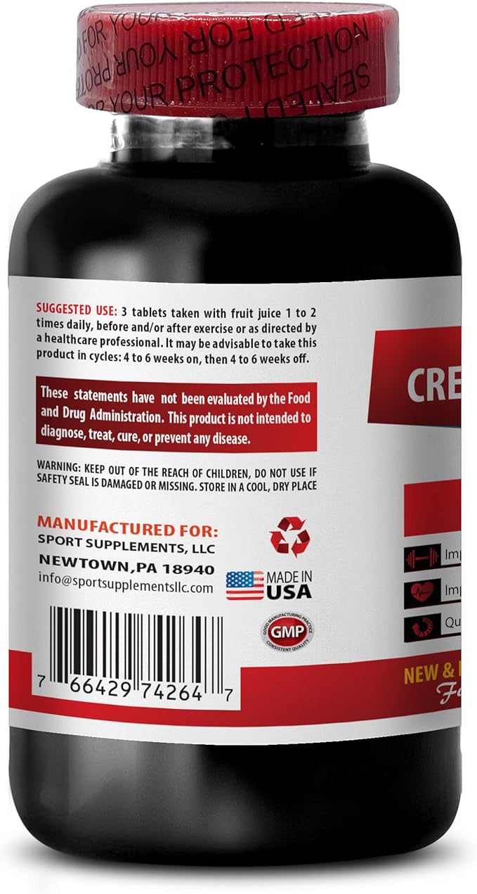 creatine alphaketoglutarate - Creatine Tri Phase - Increases Muscle Mass Creatine Monohydrate unflavored creatine monohydrate Pills Muscle Recovery Supplements Creatine Pill 2 Bottles 180 Tablets