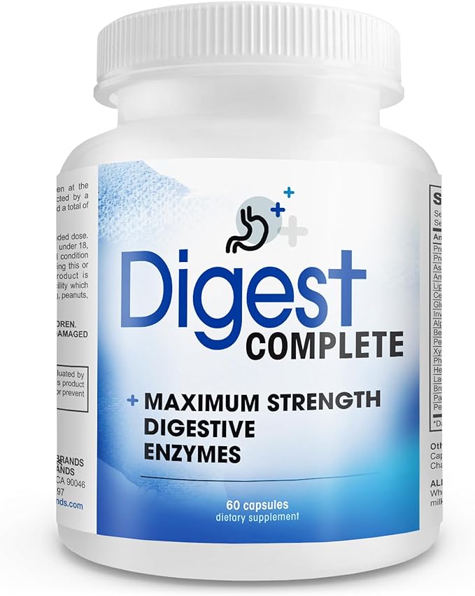 Digest Complete 2-in-1 Probiotic Digestive Enzymes 60 Capsules