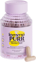 Lemme Purr Vaginal Probiotics for Women - Promotes pH Balance Healthy Vaginal Odor &amp Urinary Tract Health w/Lactobacillus Blend Clinically Tested Strains Pineapple &amp Vitamin C - 60 Veggie C
