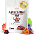VivoNu 14-in-1 Astaxanthin 24mg &amp Lutein 40mg with Zeaxanthin Supplements 6 Month Supply Fresh Microalgae Source Gluten Free Non-GMO Supports Eye Skin Antioxidant 180 Softgels 1 Bag