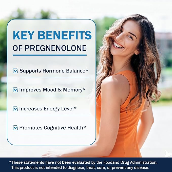 Liquid Pregnenolone Supplement Sublingual Micronized Liquid for Hormone Balance Memory &amp Focus Support Promote Cognitive Health Better Absorption Than Capsules 30 ml