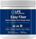Life Extension Easy Fiber - Glucomannan Fiber Regularity Digestion Heart Health No Artificial Sweeteners Vegetarian Non-GMO Gluten Free Sugar Free Net Wt. 167 G (0.368 Lb. Or 5.89 Oz)