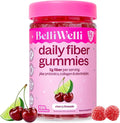 Belli Welli Fiber 4-in-1 Fiber Gummies Supplement with Added Probiotics Collagen and Electrolytes for Regularity and Bloat Relief 120 Count (Cherry Limeade)
