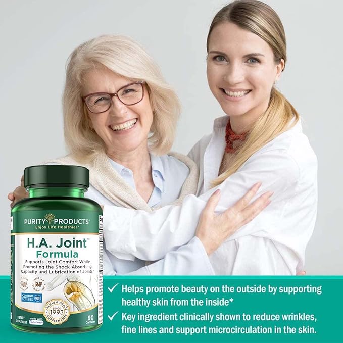 Purity Products Flexuron Joint Formula + H.A. Joint Flexuron (Krill Oil Low Molecular Weight Hyaluronic Acid Astaxanthin) - HA Joint (BioCell Collagen Boswellia Serrata Quercetin H.A. + More)