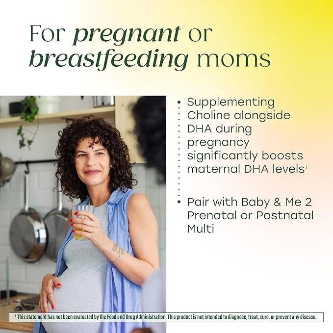 MegaFood Baby &amp Me 2 Prenatal Vitamins for Women DHA &amp Choline Supplements Liquid DHA and Choline for Baby's Brain and Eye Development During Pregnancy Vegan 60 Capsules (30 Servings)