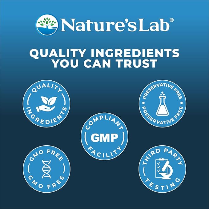 Nature's Lab Quercetin Bromelain - Non GMO Gluten Free - 120 Capsules