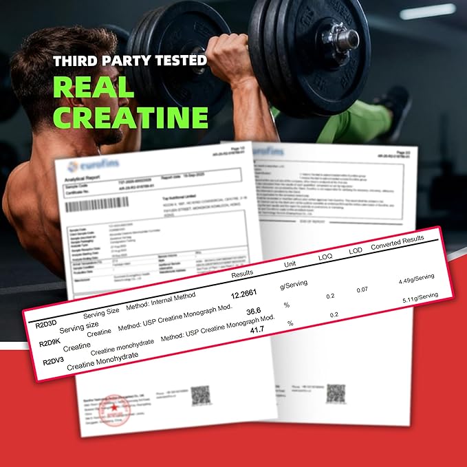 NSF Certified Creatine Gummy - Creatine Monohydrate Gummies 5000mg for Men &amp Women -120 Gummies Advanced Formula Muscle Strength Muscle Builder Energy Boost Pre-Workout Supplement-Strawberry