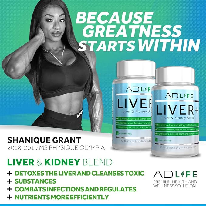 Project AD Liver+ Liver Cleanse &amp Detox Liver Supplement (90 Capsules)