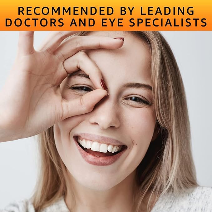 Vision Defender MAC Eye Supplement: Lutein Zeaxanthin &amp Meso-Zeaxanthin Triple Antioxidant Carotenoids for Eye Health and Eyesight (90 Capsules/One Capsule Daily) Made in UK