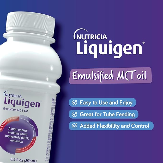 Liquigen - Emulsified MCT Oil - 8.5 Fl Oz Bottle (Case of 4)