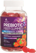 Fiber Gummies For Adults - Daily 3X Strength Soulable Fiber 4g Per Serving Gummy Supplement Prebiotic Gummy Digestive Health Support - Plant Based Fiber Regularity &amp Digestion Support - 120 Gummi