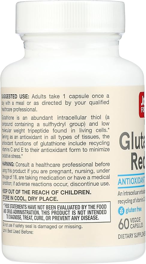 Jarrow Formulas Reduced Glutathione 60 Ct