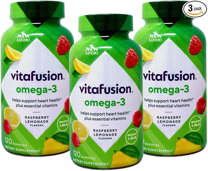 Vitafusion Omega 3 Gummy Size 120ct Vitafusion Omega 3 Epa &amp Dha Gummy Vitamins Asst Flavors 120ct Pack of 3