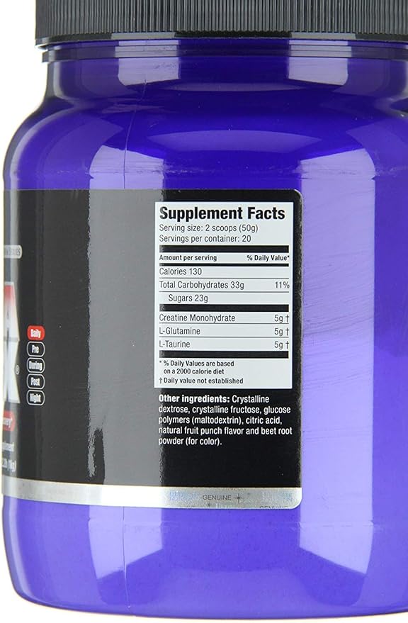 Ultimate Nutrition CreaMax Flavored Creatine Monohydrate Powder with 5g Creatine 5g Glutamine and 5g Taurine Fruit Punch 2.2 Pounds