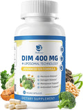 Lukaree DIM Supplement 400MG for Women - 12 in 1 Liposomal Dim Capsules- with Black Cohosh Soy Isoflavones &amp Alpha Lipoic Acid Vegan 60 Ct.