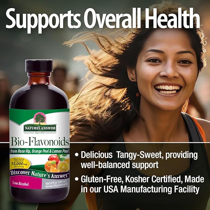 Nature's Answer Bio-Flavonoids and Rose Hips with Organic Alcohol 8-Fluid Ounces