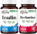 Wild &amp Organic Inulin 60 Capsules &amp Berberine 60 Capsules