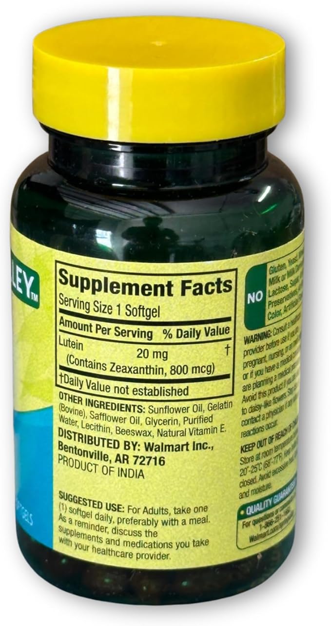 Lutein 20mg- Softgels 30ct (Pack of 2) with Zeaxanthin Boxed by Fusion Shop Store