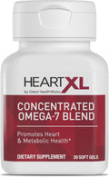 HeartXL Omega-7 Blend Cardiovascular Health Support - Promotes Healthy Metabolism - Gluten-Free Heart Health Supplement - 30 Soft Gels