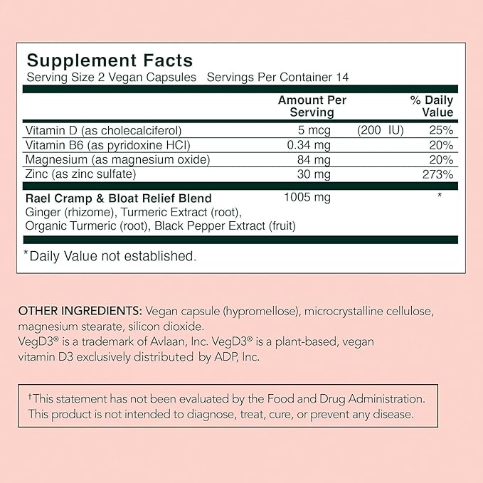 Rael Supplement for Women Bundle - Probiotics Digestive Enzymes Urinary Tract Health (30 Day Supply) &amp PMS Supplement (28 Capsules)